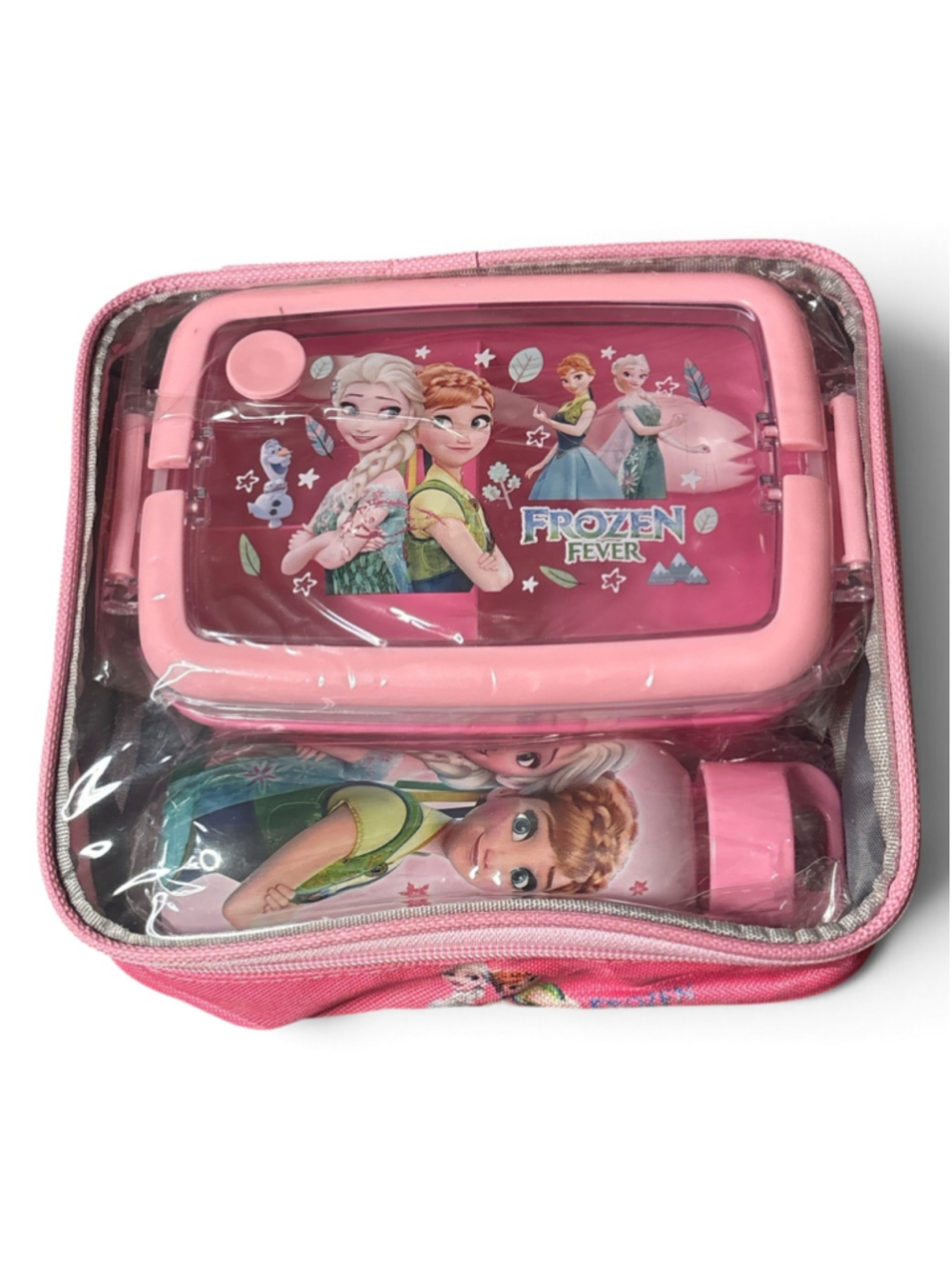 Frozen Fever Lunch Bag Set Pink